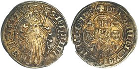 HOLANDA. Gulden. Arnaldo (1423-1473). Rotura al borde. MBC-.