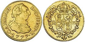 1/2 escudo. 1777. Madrid. PJ. VI-1058. MBC+.