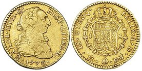 Escudo. 1773. Méjico. FM. VI-1148. Pequeñas marcas. MBC-/MBC. Escasa.