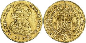 2 escudos. 1772. Nuevo Reino. VJ. VI-1343. Pequeñas marcas. MBC.