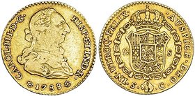 2 escudos. 1788. Sevilla. C. VI-1424. MBC-/MBC.