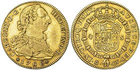 4 escudos. 1786. Madrid. DV. VI-1470. MBC-/MBC.