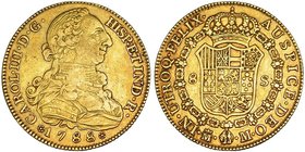 8 escudos. 1788. Madrid. M. VI-1630. MBC-/MBC. Rara.