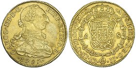 8 escudos. 1787. Nuevo Reino. JJ. VI-1698. MBC+/MBC.