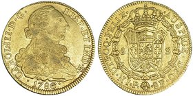8 escudos. 1786. Popayán. SF. VI-1725. R.B.O. MBC.