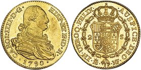 2 escudos. 1790. Madrid. MF. VI-1040. B.O. EBC+/SC.