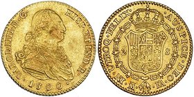 2 escudos. 1800. Madrid. FA. VI-1050. MBC. Escasa.