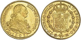 2 escudos. 1801. Madrid. FA. VI-1052. R.B.O. EBC/EBC+.