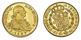 2 escudos. 1807. Madrid. AI. VI-1059. EBC+.
