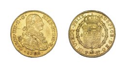 8 escudos. 1798. Potosí. PP. VI-1401. Rayita en anv. MBC.
