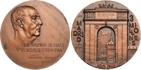 Medalla. 1968. Madrid, 3 millones. AE-80 mm. SC.