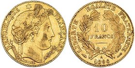 FRANCIA. 10 francos. 1896 A. KM-830. MBC+.