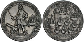 GRAN BRETAÑA. Medalla. Almirante Vernon 1739. Toma de Portobello. AE 40,5 mm. MBC+.