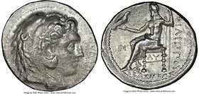 MACEDONIAN KINGDOM. Philip III Arrhidaeus (323-317 BC). AR tetradrachm (27mm, 5h). NGC Choice VF. Babylon. Head of Heracles right, wearing lion skin h...