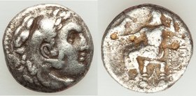 MACEDONIAN KINGDOM. Philip III Arrhidaeus (323-317 BC). AR drachm (16mm, 3.71 gm, 11h). Fine, porosity. Magnesia ad Maeandrum, ca. 323-319 BC. Head of...