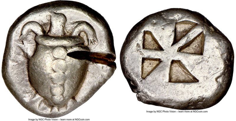 SARONIC ISLANDS. Aegina. Ca. 525-480 BC. AR stater (19mm, 12.43 gm). NGC Choice ...