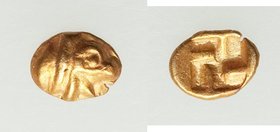 IONIA. Uncertain mint. Ca. 600-550 BC. EL 1/96 stater (5mm, 0.14 gm). NGC (photo-certificate) Choice XF 5/5 - 5/5. Head of lion right / Incuse tetrask...