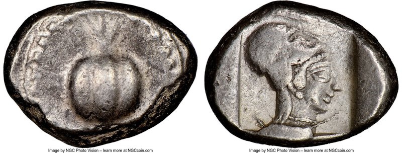 PAMPHYLIA. Side. Ca. 5th century BC. AR stater (21mm, 10.83 gm, 6h). NGC XF 4/5 ...