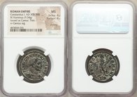 Constantius I, as Caesar (AD 305-306). BI follis or nummus (28mm, 9.34 gm, 12h). NGC MS 4/5 - 4/5, Silvering. Trier, 2nd officina, ca. AD 298-299. FL ...
