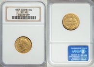 Victoria gold Sovereign 1857-SYDNEY XF40 NGC, Sydney mint, KM4. AGW 0.2353 oz.

HID09801242017