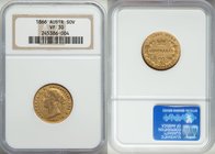 Victoria gold Sovereign 1866-SYDNEY VF30 NGC, Sydney mint, KM4. AGW 0.2353 oz.

HID09801242017