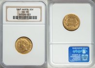 Victoria gold Sovereign 1867-SYDNEY AU53 NGC, Sydney mint, KM4, Fr-10. AGW 0.2353 oz.

HID09801242017