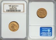 Victoria gold Sovereign 1868-SYDNEY XF40 NGC, Sydney mint, KM4. AGW 0.2353 oz.

HID09801242017