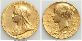 Victoria gold "Diamond Jubilee" Medal 1897 AU (Cleaned), Eimer-1817b, BHM-3506. 25.6mm. 12.85gm. By. G. W. de Saulles. 

HID09801242017