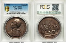 Papal States. Leo XIII silver Specimen Medal Anno VI (1883) SP61 PCGS, Rinaldi-74, Mont-32. By F. Bianchi LEO XIII PONT MAX ANNO VI His bust left / PV...