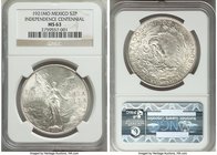 Estados Unidos 2 Pesos 1921 MS63 NGC, Mexico City mint, KM462. One year type, scarce in uncirculated. 

HID09801242017