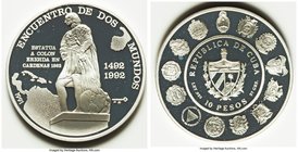 14-Piece Uncertified silver "Ibero-American" Proof Set 1992, 1) Argentina 1000 Australes, KM106 2) Bolivia 10 Bolivianos, KM207 3) Brazil 500 Cruzeiro...
