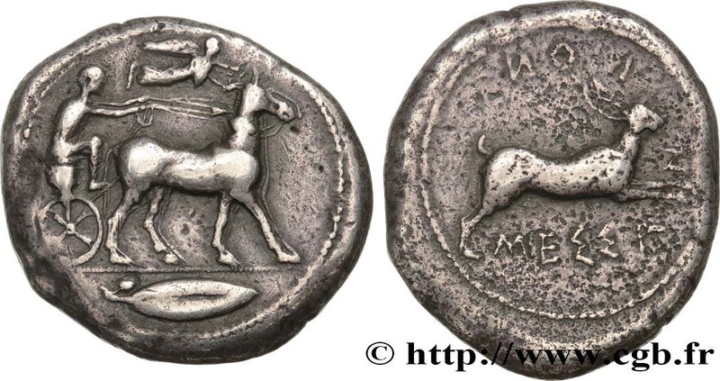SICILY - MESSANA
Type : Tétradrachme 
Date : c. 480-461 AC. 
Mint name / Town...