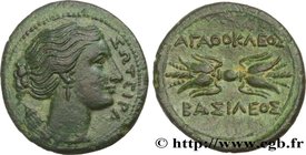 SICILY - SYRACUSE
Type : Hemilitron 
Date : c. 295-289 AC. 
Mint name / Town : Syracuse, Sicile 
Metal : copper 
Diameter : 24,5 mm
Orientation ...