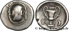 BEOTIA - THEBES
Type : Hemidrachme ou quart de statère 
Date : c. 395-340 
Mint name / Town : Thèbes, Béotie 
Metal : silver 
Diameter : 14 mm
O...