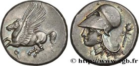 CORINTHIA - CORINTH
Type : Statère 
Date : c. 330 AC. 
Mint name / Town : Corinthe, Corinthie 
Metal : silver 
Diameter : 21 mm
Orientation dies...