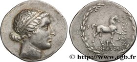 AIOLIS - CYME
Type : Tétradrachme stéphanophore 
Date : c. 160 AC. 
Mint name / Town : Cymé, Éolide, 
Metal : silver 
Diameter : 32 mm
Orientati...