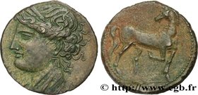 ZEUGITANA - CARTHAGE
Type : Statère de billon ou trihémishekel 
Date : c. 203-201 AC. 
Mint name / Town : Carthage, Zeugitane 
Metal : billon 
Di...