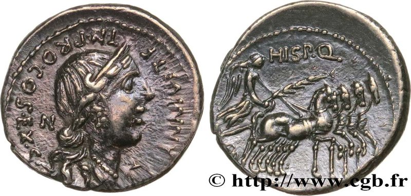 ANNIA
Type : Denier 
Date : 82-81 AC. 
Mint name / Town : Espagne 
Metal : s...