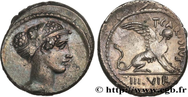 CARISIA
Type : Denier 
Date : 46 AC. 
Mint name / Town : Rome 
Metal : silve...