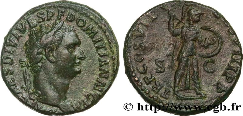DOMITIANUS
Type : As 
Date : 81 
Mint name / Town : Rome 
Metal : copper 
D...