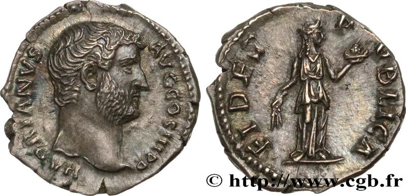 HADRIAN
Type : Denier 
Date : 137 
Mint name / Town : Rome 
Metal : silver ...