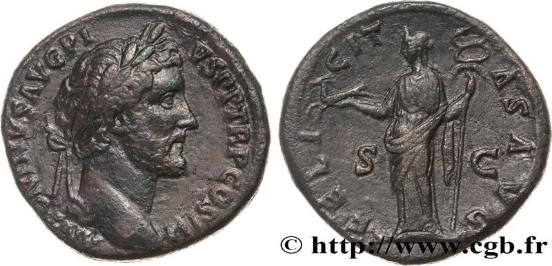 ANTONINUS PIUS
Type : Sesterce 
Date : 147 
Mint name / Town : Rome 
Metal :...