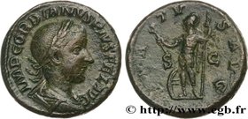 GORDIAN III
Type : As 
Date : mi 240 
Mint name / Town : Rome 
Metal : bronze 
Diameter : 24 mm
Orientation dies : 7 h.
Weight : 11,09 g.
Rari...