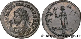 MAXIMIANUS HERCULIUS
Type : Aurelianus 
Date : printemps 290-291 
Date : 290-291 
Mint name / Town : Lyon 
Metal : billon 
Millesimal fineness :...