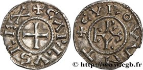 CHARLES II LE CHAUVE / THE BALD
Type : Denier 
Date : c. 864-875 
Date : n.d. 
Mint name / Town : Clermont-Ferrand 
Metal : silver 
Diameter : 2...