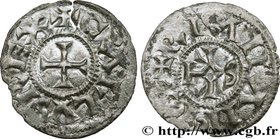 CHARLES III THE SIMPLE
Type : Denier 
Date : c. 883-888 
Date : n.d. 
Mint name / Town : Atelier indéterminé 
Metal : silver 
Diameter : 21 mm
...