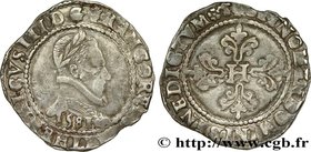 HENRY III
Type : Franc au col plat 
Date : 1581 
Mint name / Town : Bayonne 
Quantity minted : 77349 
Metal : silver 
Millesimal fineness : 833 ...