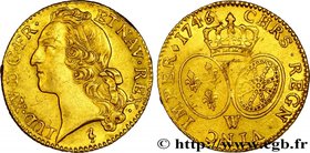 LOUIS XV THE BELOVED
Type : Louis d'or dit "au bandeau" 
Date : 1746 
Mint name / Town : Lille 
Quantity minted : 473055 
Metal : gold 
Millesim...