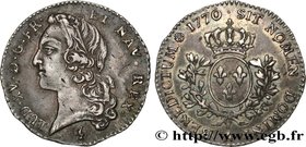 LOUIS XV THE BELOVED
Type : Cinquième d'écu dit "au bandeau" 
Date : 1770 
Mint name / Town : Paris 
Metal : silver 
Millesimal fineness : 917 ‰...