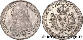LOUIS XVI
Type : Écu dit "aux branches d'olivier" 
Date : 1790 
Mint name / Town : Bayonne 
Quantity minted : 350000 
Metal : silver 
Millesimal...